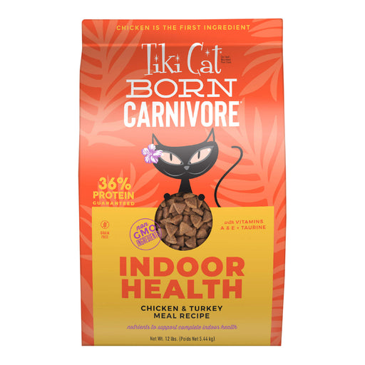Tiki Cat Born Carnivore Indoor Health Dry Cat Food, Chicken & Turkey Meal - 2PVH - 12lb - Chicken & Turkey - 1