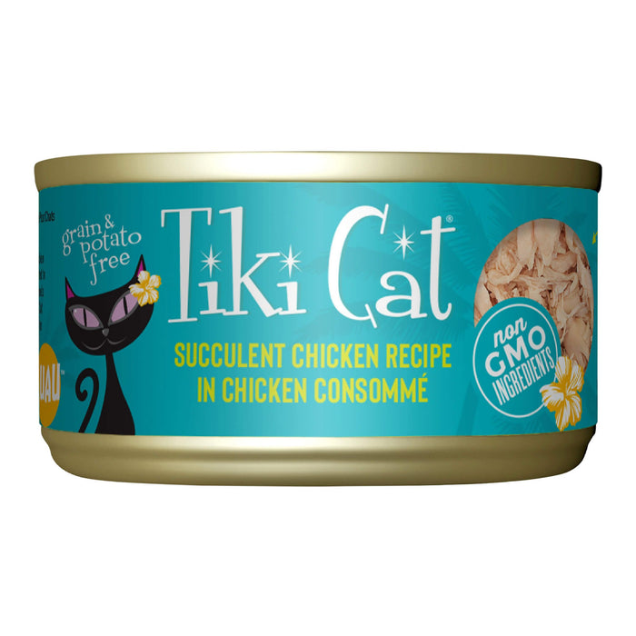 Tiki Cat Luau Wet Cat Food, Succulent Chicken - 2PVY - 2.8oz, 12 ct - Chicken - 1