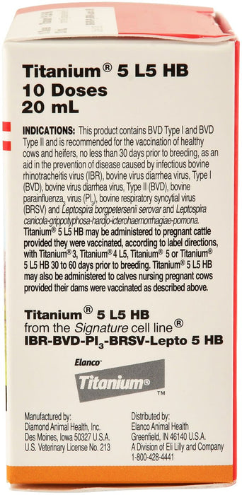 Titanium 5 L5 HB - Jeffers - Animal Health & Wellness > Vaccines