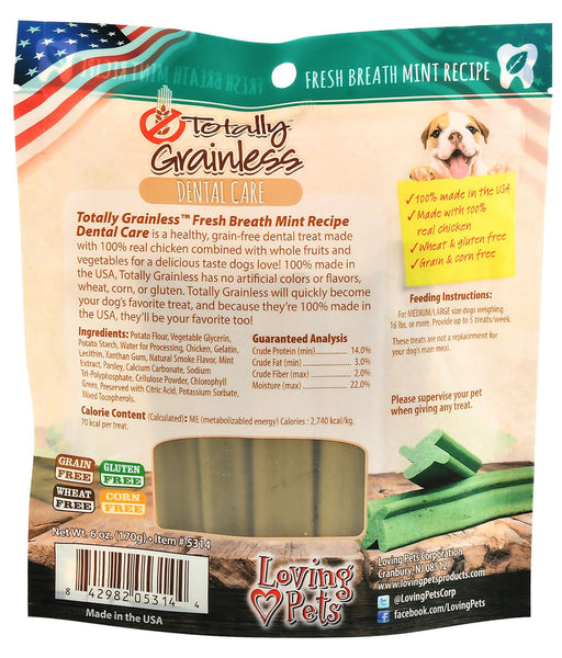 Totally Grainless Dental Care Treat, 6 oz - Jeffers - Dog Supplies > Dog Treats