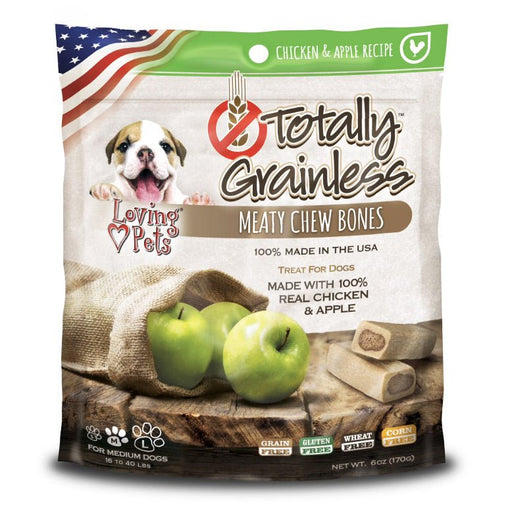 Totally Grainless Meaty Chew Bones - ZO3R - Small (6 oz) - Chicken/Apple - 1