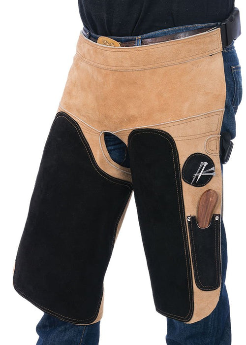 Tough Premium Leather Farrier Chaps, Easy On/Off — Jeffers