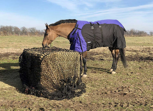 Tough1 Hybrid Large Hay Bale Feeder, 6' x 6' - JTI4E - Black - 1