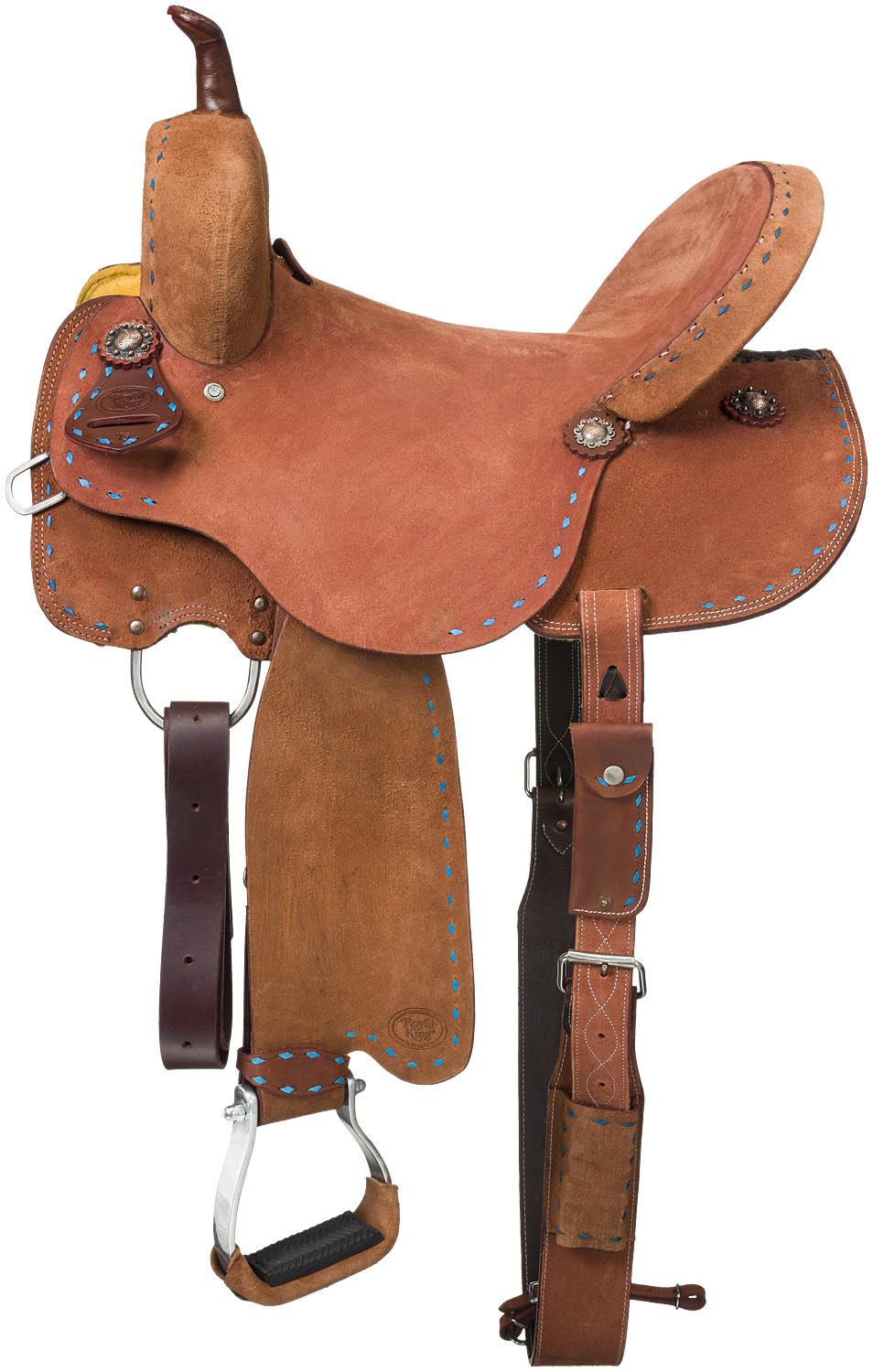 Tough 1 Medina Buckstitch Roughout Barrel Saddle — Jeffers