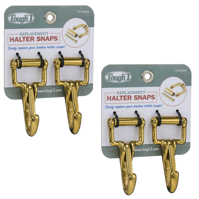 Tough1 Replacement Halter Snaps, Set of 2 - JTIA1R-2 - Brass - 2 Count - 9