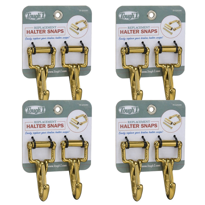 Tough1 Replacement Halter Snaps, Set of 2 - JTIA1R-4 - Brass - 4 Count - 10