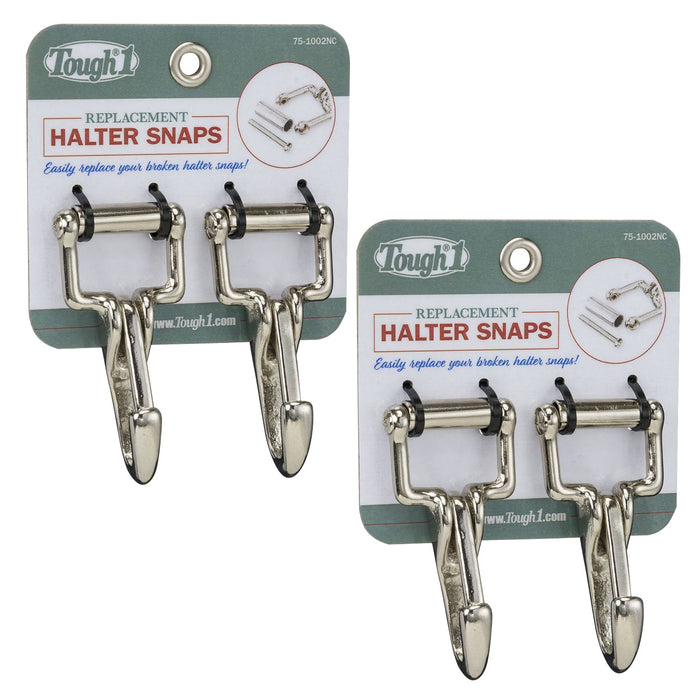 Tough1 Replacement Halter Snaps, Set of 2 - JTIA1S-2 - Nickel - 2 Count - 5