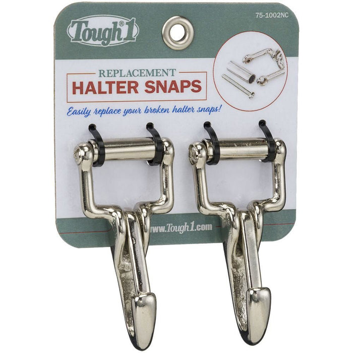 Tough1 Replacement Halter Snaps, Set of 2 - JTIA1S - Nickel - Single - 2