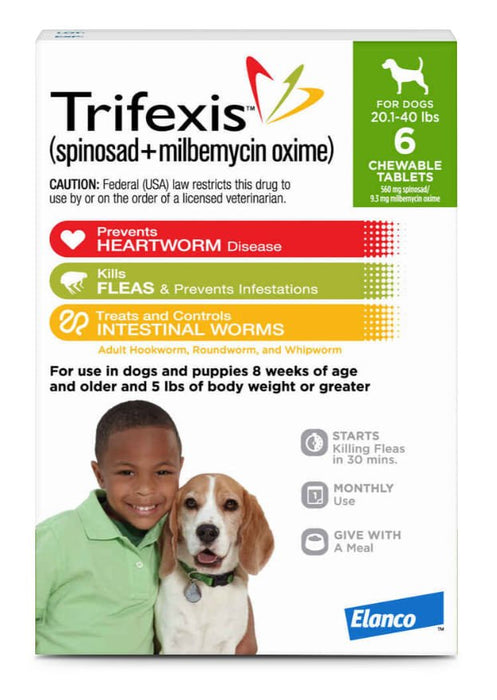 Trifexis for Dogs, 6 Chewable Tablets - Jeffers - Animal Health & Wellness > Flea & Tick Control