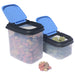 Trip & Treat Totes, 2 pk - BU2L - Blue/Black Lid / Clear Base - 2 pk - 3
