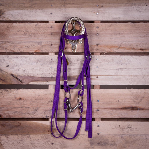 Triple E Miniature Nylon Headstall with Bit & Reins - Jeffers - Horse Supplies > Horse Tack > Bridles & Headstalls