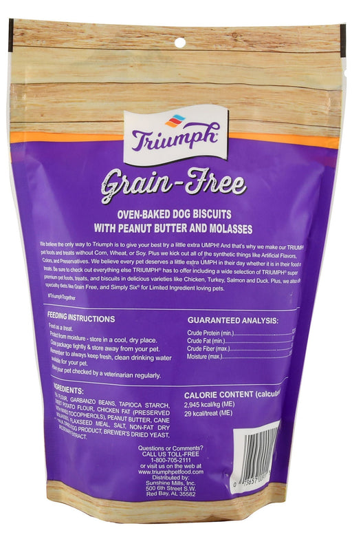 Triumph Grain - Free Peanut Butter & Molasses Biscuits - Jeffers - Dog Supplies > Dog Treats > Biscuits & Baked Treats