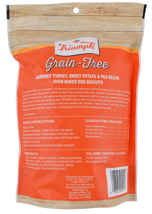 Triumph Grain - Free Turkey, Sweet Potato & Pea Biscuits - Jeffers - Dog Supplies > Dog Treats > Biscuits & Baked Treats