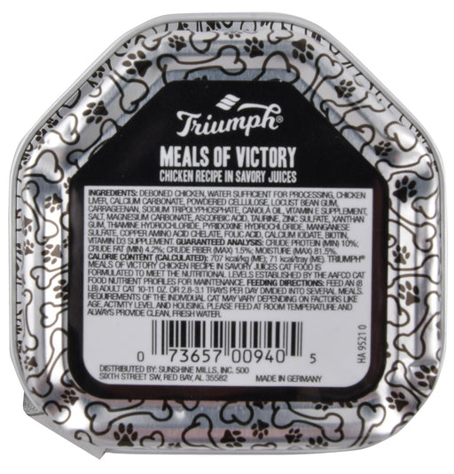 Triumph Meals of Victory, Chicken Recipe in Savory Juices Dog Food - Jeffers - Dog Supplies > Dog Food > Wet Dog Food