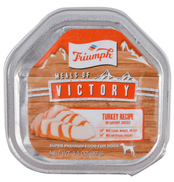 Triumph Meals of Victory, Turkey Recipe in Savory Juices Dog Food - Jeffers - Dog Supplies > Dog Food > Wet Dog Food