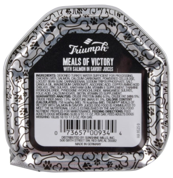 Triumph Meals of Victory with Salmon in Savory Juices Dog Food - Jeffers - Dog Supplies > Dog Food > Wet Dog Food