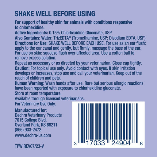 TrizChlor Ear Flush for Dogs and Cats, 4 fl oz - 013DP-49048 - 2