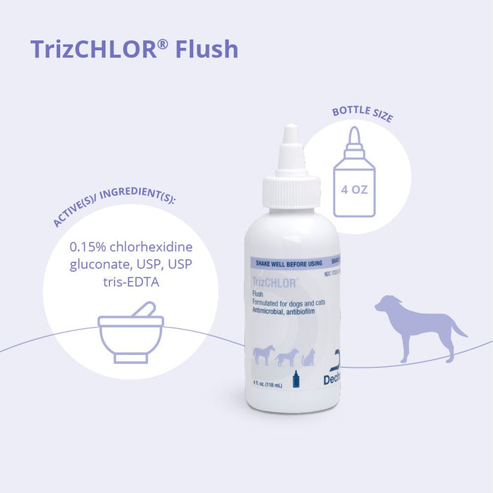 TrizChlor Ear Flush for Dogs and Cats, 4 fl oz - 013DP-49048 - 3