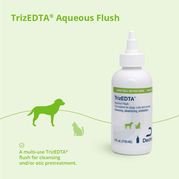 TrizEDTA Aqueous Flush – Multi - Use Ear & Skin Cleanser for Dogs, Cats & Horses - 006DP-19164 - 16 oz - 5