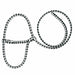 Troyer's Braided Poly Sheep Halter - TYSH - Green/Whie - 11
