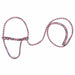 Troyer's Braided Poly Sheep Halter - TYSK - Pink/Burgundy/Silver - 13