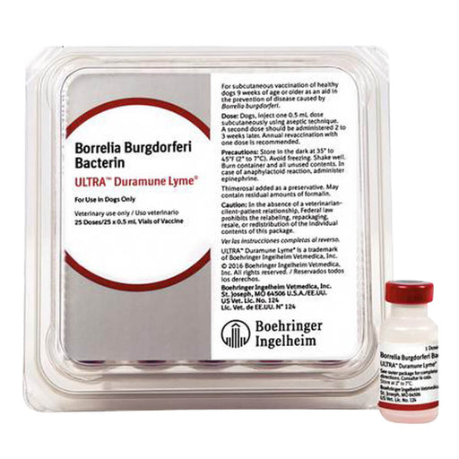 TruCan Ultra Lyme / Duramune Lyme Vaccine for Dogs (25 x 0.5ml) - G5WK - 0.5ml - 25ct - 1