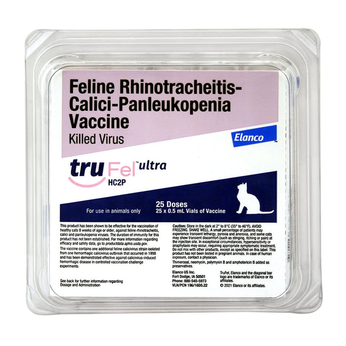 TruFel Ultra HC2P Feline Vaccine, 25 x 1 - Jeffers - Animal Health & Wellness > Vaccines