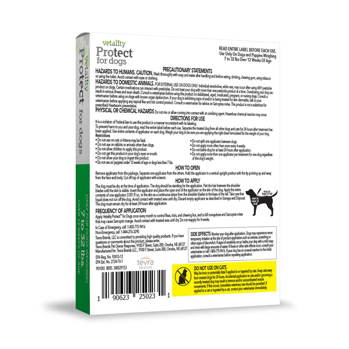 Vetality Protect for Dogs Size 3 DOSE