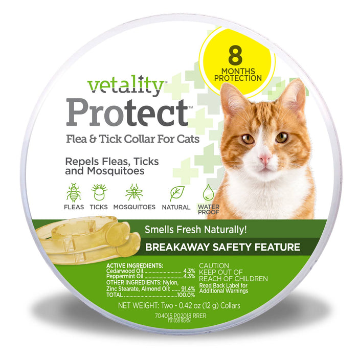 Vetality Protect Flea & Tick Collar for Cats Size all sizes