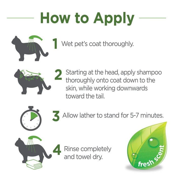 Vetality Naturals Flea & Tick Conditioning Shampoo for Cats Size 8 FL OZ