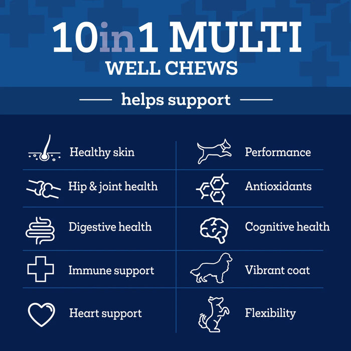 Vetality 10in1 Multi Well Chews for Dogs Size all sizes