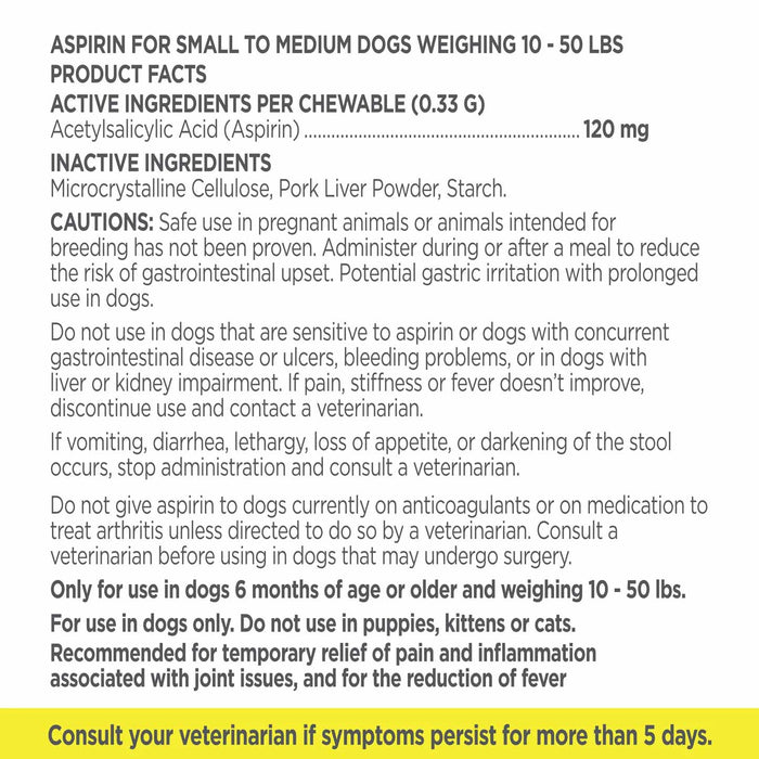 Vetality Canine Aspirin Size 300 MG