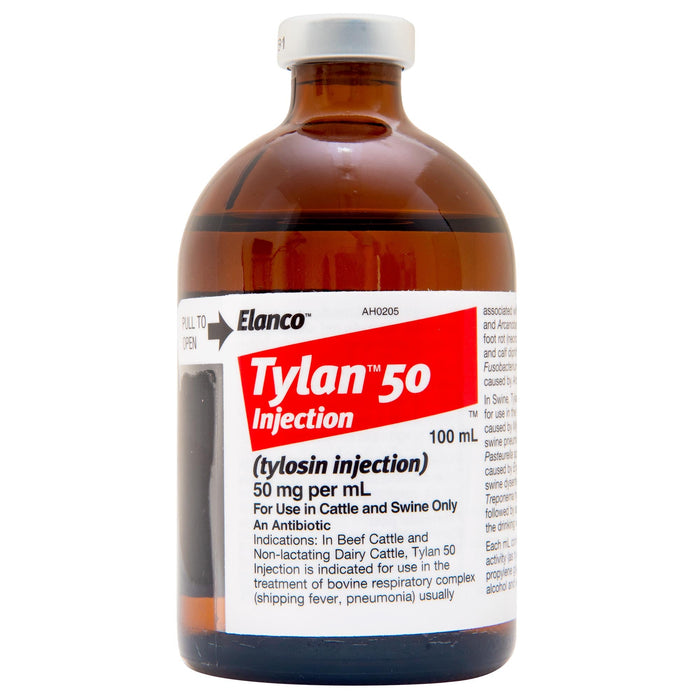 Elanco Tylan 50 Injectable, 100 mL — Jeffers