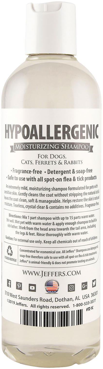 Jeffers Hypo-Allergenic Shampoo - Jeffers Hypo-Allergenic Shampoo, 17 oz  