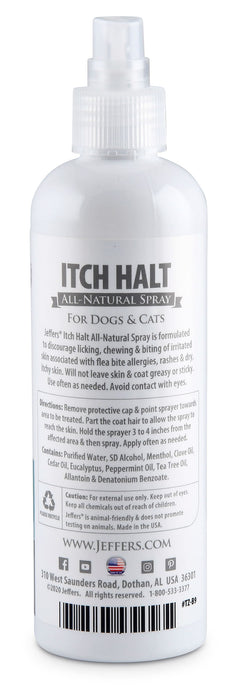 Jeffers Itch Halt Spray, 8 oz - 8 oz Jeffers Itch Halt Spray  