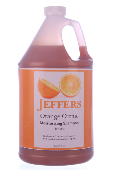 Jeffers Moisturizing Shampoos for Pets - Jeffers Orange Creme Shampoo, gallon  