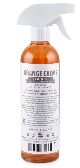 Colognes for Pets by Jeffers, 16 oz - Orange Creme Cologne, 16 oz  