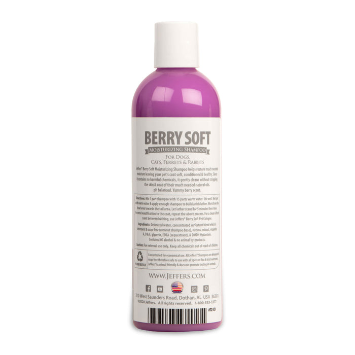 Jeffers Moisturizing Shampoos for Pets - Jeffers Berry Soft Pet Shampoo, 17 oz  