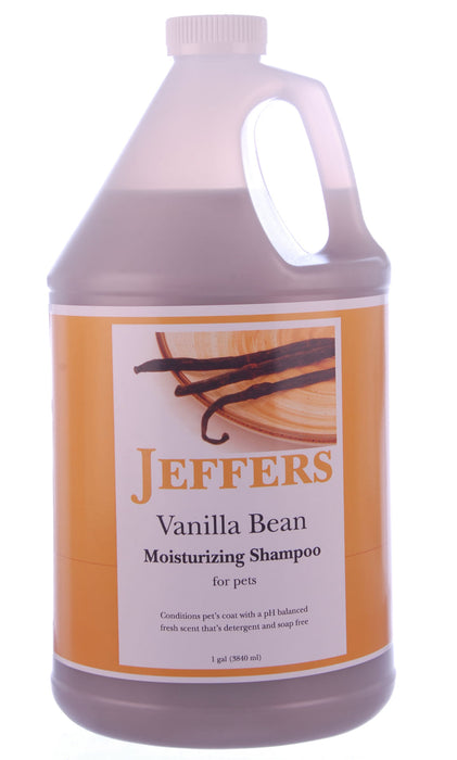 Jeffers Moisturizing Shampoos for Pets - Jeffers Vanilla Bean Shampoo, gallon  