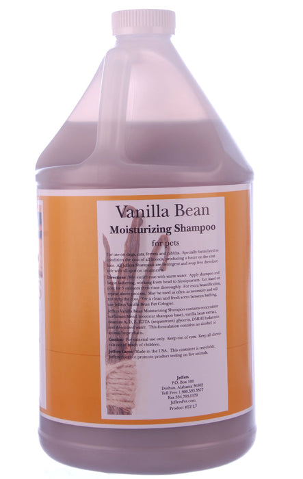 Jeffers Moisturizing Shampoos for Pets - Jeffers Vanilla Bean Shampoo, gallon  