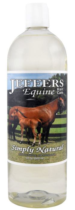 Jeffers Simply Natural Shampoo for Horses - Simply Natural Shampoo, 32 oz  