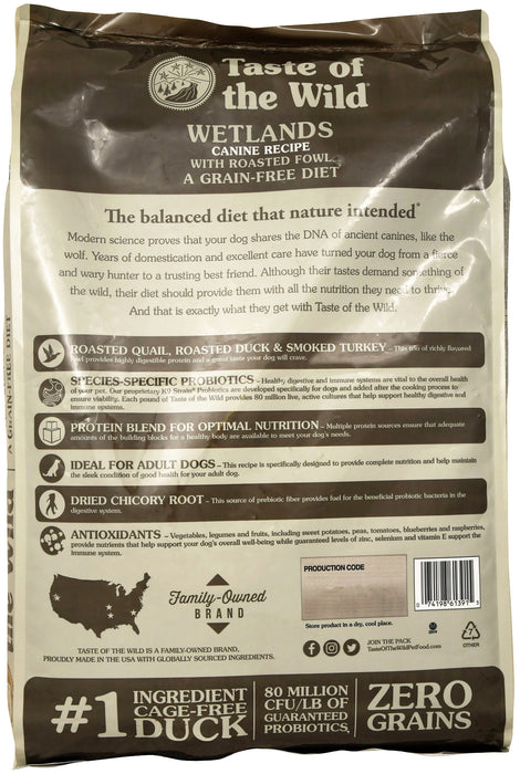 Taste of the Wild, Wetlands Grain Free Dry Dog Food, 14 lb - 28 lb Taste of the Wild, Wetlands  