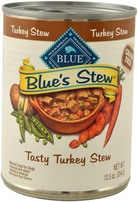 Blue Buffalo Blue's Stew Canned Dog Food - Blue Buffalo Tasty Turkey Stew  