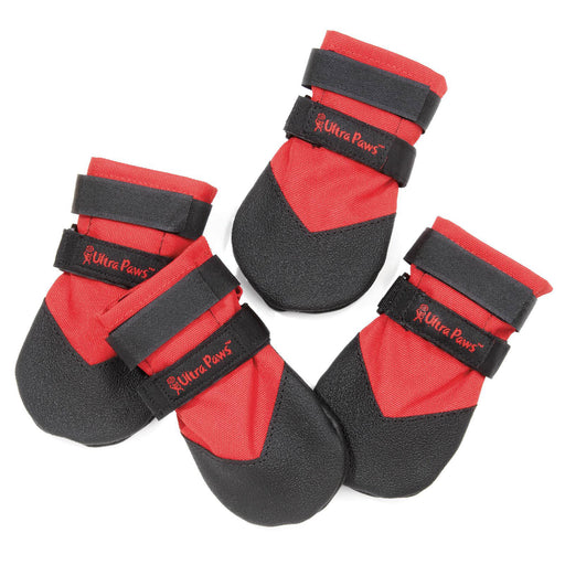 Ultra Paws Rugged Dog Boots, (set of 4) - Small Ultra Paws Dog Boots, Red  