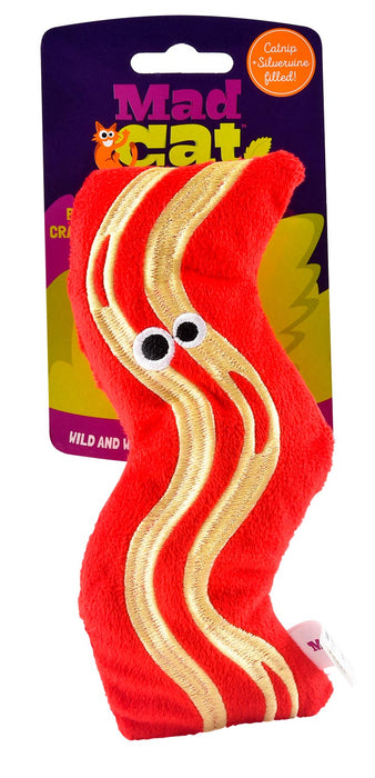 Mad Cat Big Bacon Catnip Kicker Toy -   