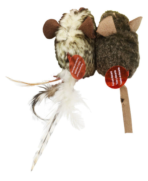 Double Trouble Mouse Cat Toy, 2-pk -   