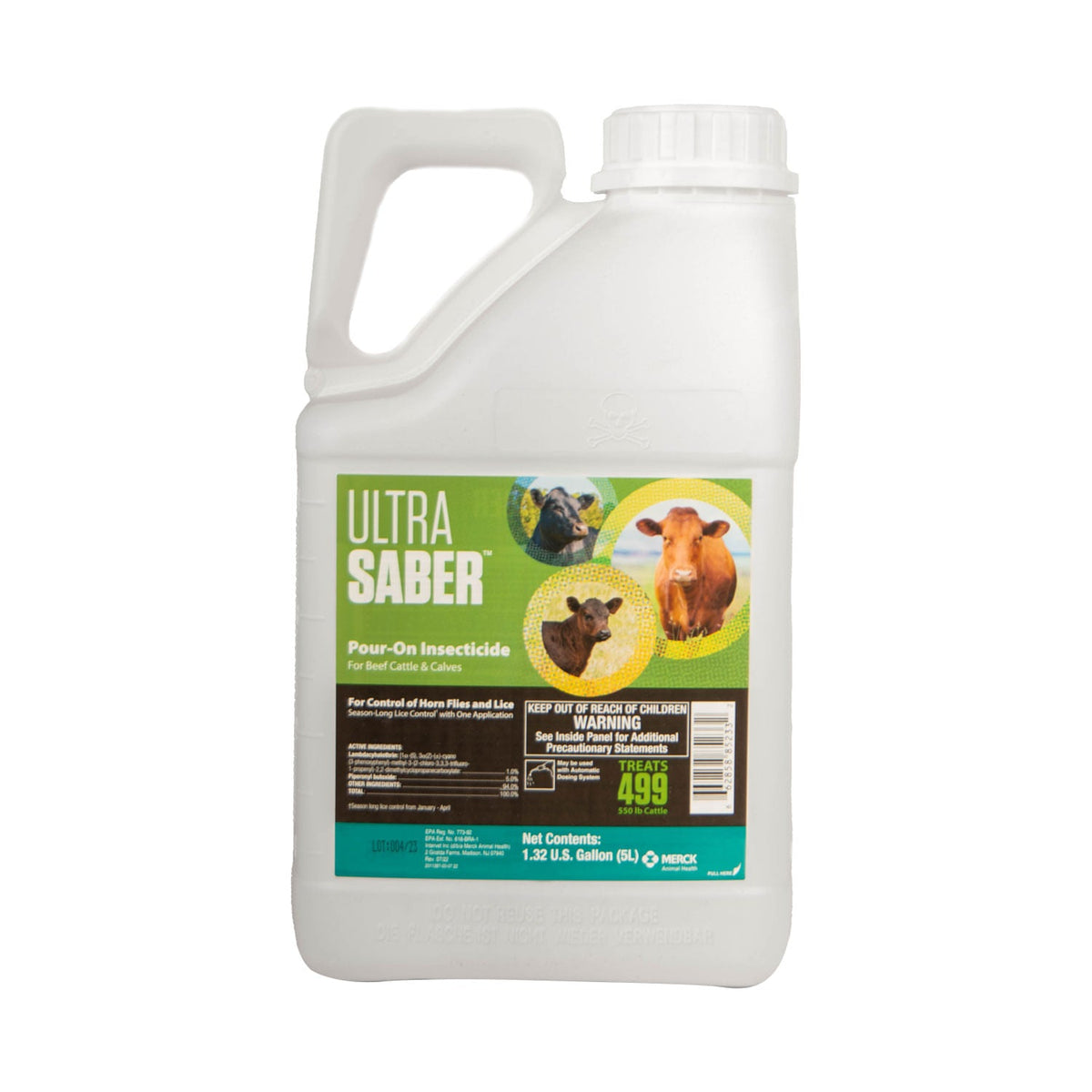 Ultra Saber Pour-On Insecticide 5 Liter for Cattle — Jeffers