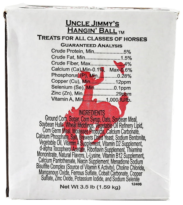 Uncle Jimmy's Hangin Balls Horse Treat, 3.5 lb - Jeffers - Horse Supplies > Horse Treats