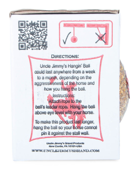 Uncle Jimmy's Hangin Balls Horse Treat, 3.5 lb - Jeffers - Horse Supplies > Horse Treats