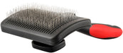 Jeffers Self-Cleaning Slicker Brush - Medium Self-Cleaning Slicker Grooming Brush  